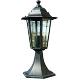 vidaXL Tuinlampen 2 st aluminium donkergroen/zwart