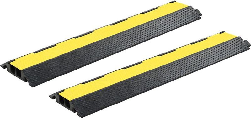Kabelgoten - Kabelbeschermer - Geel - Rubber