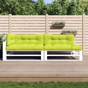 vidaXL - Palletkussens - 5 - st - stof - heldergroen