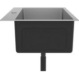 Handgemachte Einbauspüle Edelstahl Vidaxl