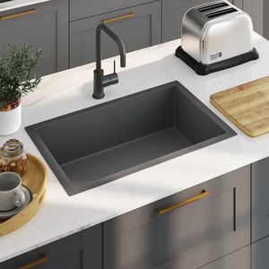 Handgemachte Einbauspüle Schwarz Edelstahl Vidaxl