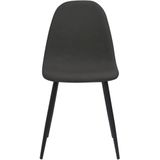 VidaXL Eetkamerstoelen 4 st Kunstleer Zwart 45x54,5x87 cm