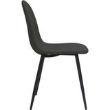 VidaXL Eetkamerstoelen 4 st Kunstleer Zwart 45x54,5x87 cm