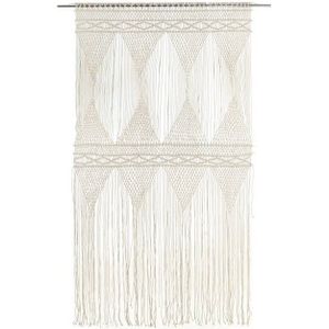 vidaXL - Gordijn - macramé - 140x240 - cm - katoen
