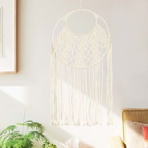 vidaXL - Wandhanger - Macramé - Katoen - 40x80 cm