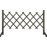 vidaXL Tuinlatwerk 120x60 cm massief vurenhout grijs