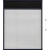 vidaXL Insektenschutz-Plissee für Fenster Aluminium Anthrazit 60x80cm