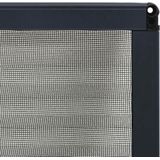 vidaXL - Raamhor - plissé - 60x80 - cm - aluminium - antracietkleurig