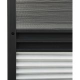 vidaXL - Raamhor Plissé - Antraciet - Aluminium - Verduistering
