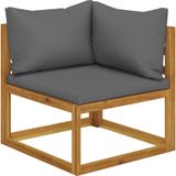 vidaXL 6-tlg. Garten-Lounge-Set mit Auflagen Massivholz Akazie
