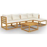 vidaXL-6-delige-Loungeset-met-kussens-massief-acaciahout-crème