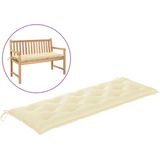 vidaXL Gartenbank-Auflage Cremeweiß 150x50x7 cm Oxford-Gewebe