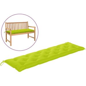 Gartenbank-Auflage Hellgrün 180x50x7 cm Oxford-Gewebe Vidaxl