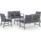 vidaXL-5-delige-Loungeset-met-kussens-massief-acaciahout-grijs