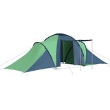 vidaXL Tent 6-persoons blauw en groen