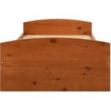 vidaXL Bedframe met 2 lades massief grenenhout honingbruin 90x200 cm