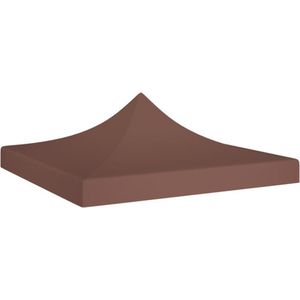 vidaXL - Partytentdak - 270 - g/m² - 3x3 - m - bruin