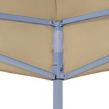 vidaXL - Partytentdak - 270 - g/m² - 4,5x3 - m - beige