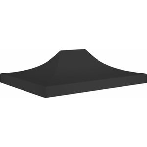 vidaXL - Partytentdak - Zwart - 600D Oxford Stof met PVC-Coating