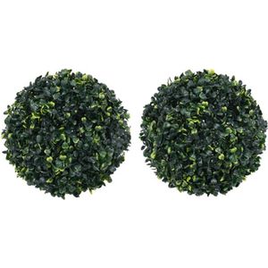 vidaXL - Kunstbuxusbollen - 2 - st - 45 - cm
