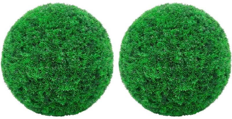 vidaXL Kunstbuxusbollen 2 st 27 cm