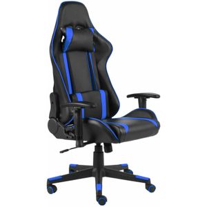 vidaXL-Gamestoel-draaibaar-PVC-blauw