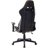 vidaXL Gaming-Stuhl Schwarz und Golden Kunstleder