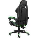 vidaXL-Racestoel-kunstleer-zwart-en-groen
