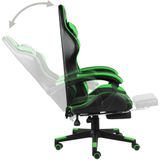 vidaXL-Racestoel-met-voetensteun-kunstleer-zwart-en-groen