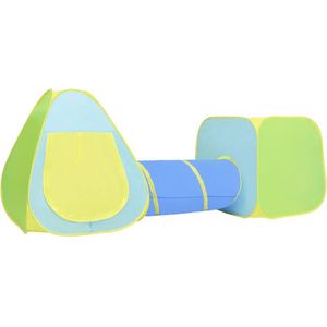 vidaXL Kinderspeeltent - Meerkleurig - Polyester - Inclusief 100 Ballen