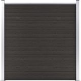 vidaXL Zaunelement WPC 180x186 cm Schwarz