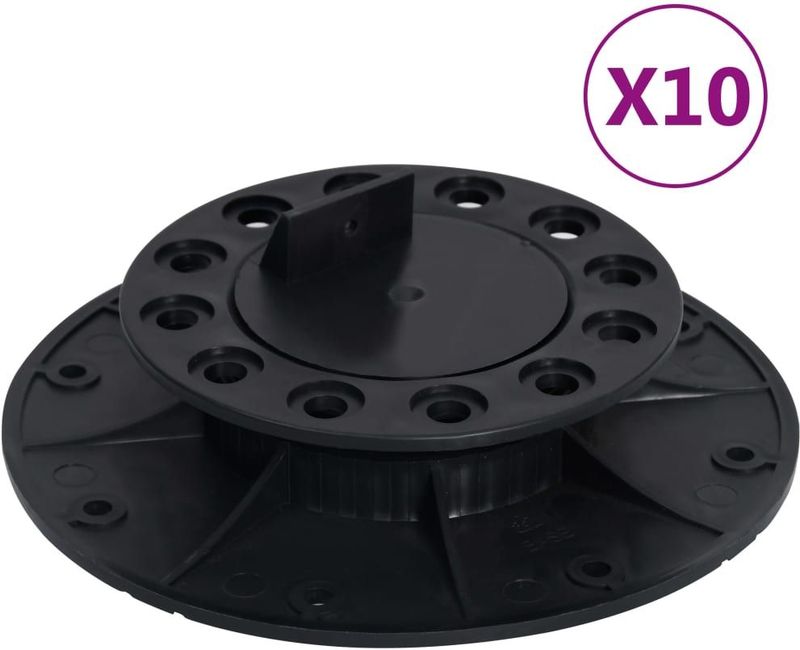 vidaXL Stelzlager Verstellbar 10 Stk. 25-40 mm