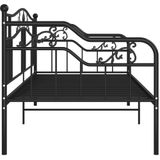 VidaXL Slaapbankframe Metaal Zwart 90x200 cm