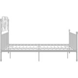 VidaXL Bedframe Metaal Wit 160x200 cm