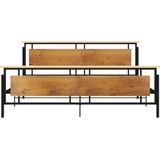 vidaXL - Bedframe - metaal - 200x200 - cm