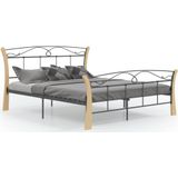 VidaXL Bedframe Metaal Zwart 140x200 cm