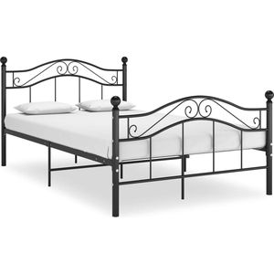 VidaXL Bedframe Metaal Zwart 120x200 cm