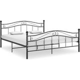 vidaXL Bedframe metaal zwart 180x200 cm