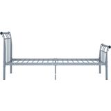 VidaXL Bedframe Metaal Grijs 100x200 cm