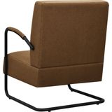 VidaXL Fauteuil Stof Bruin