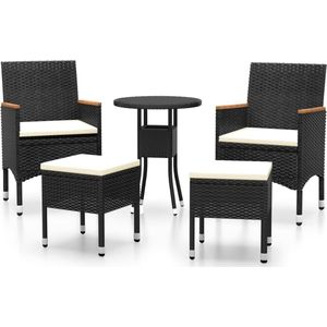 vidaXL-5-delige-Loungeset-poly-rattan-zwart