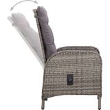 Vidaxl - 11-tlg. Garten-Essgruppe Poly Rattan Grau