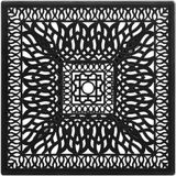 vidaXL Tuintafel 90x90x73 cm gietaluminium zwart