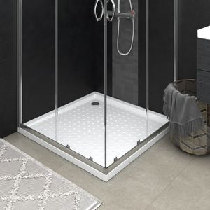 vidaXL - Douchebak - Wit - ABS - 80x80x4 cm
