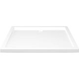 vidaXL - Douchebak - rechthoekig - 80x90 - cm - ABS - wit