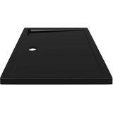 Vidaxl - Duschtasse abs Rechteckig Schwarz 80x110 cm 705365