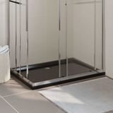 Vidaxl - Duschtasse abs Rechteckig Schwarz 80x110 cm 705365