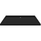 vidaXL Duschtasse ABS Rechteckig Schwarz 80x120 cm