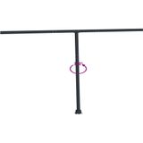 vidaXL - Luifelpaalset - 450x245 - cm - ijzer - antracietkleurig