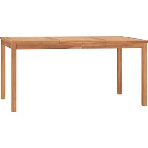 vidaXL - Tuintafel - 160x80x77 - cm - massief - teakhout